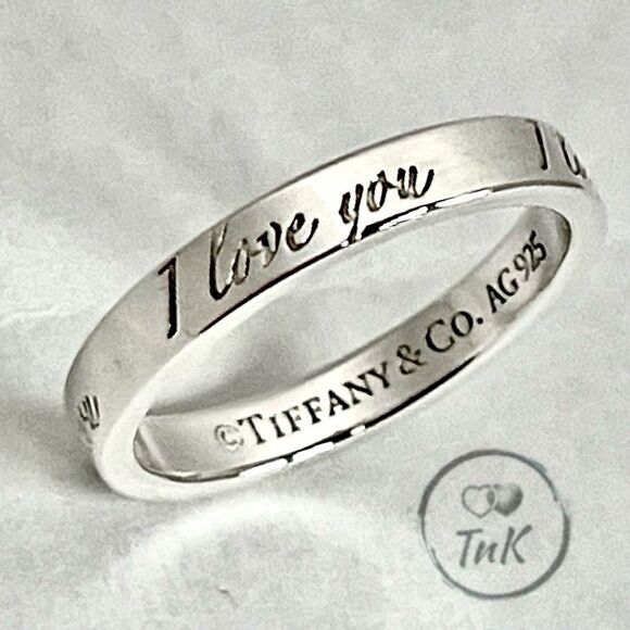 Tiffany & Co. Jewelry - Tiffany & Co. Retired Notes "I Love You" Ring - Sterling Silver - 4.75